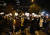 지난 27일 중국 베이징에서 '제로 코로나' 봉쇄 정책에 반대하는 시위자들이 항의의 표시로 백지를 들고 행진하고 있다. EPA=연합뉴스