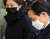 자녀 입시비리 및 감찰 무마 혐의를 받는 조국 전 법무부 장관이 2일 오후 서울 서초동 서울중앙지법에서 열린 1심 결심공판에 출석하고 있다. 뉴스1