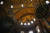 기독교와 이슬람의 각종 예술품이 공존하는 성소피아 사원의 천장 모습. [로이터·EPA=연합뉴스]