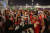 epa10344829 Fans of South Korea celebrate after the FIFA World Cup 2022 group H soccer match between South Korea and Portugal at Education City Stadium in Doha, Qatar, 02 December 2022. EPA/Abir Sultan