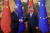 시진핑 중국 국가주석(오른쪽)이 지난 1일 베이징을 방문한 찰스 미셸(왼쪽) 유럽연합이사회 의장과 회담에 앞서 악수하고 있다. 신화=연합뉴스