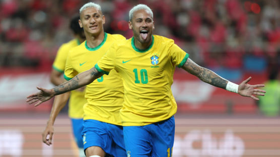[속보] 한국 0 : 2 브라질…전반 13분 네이마르 PK로 추가 실점
