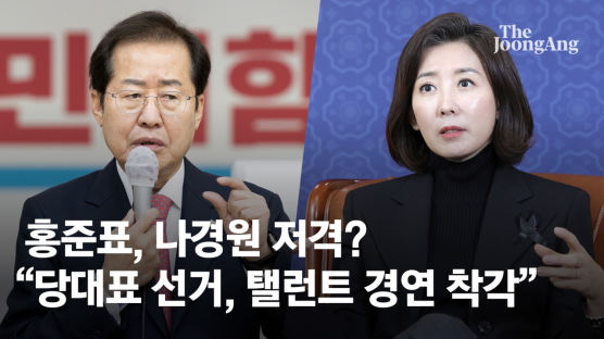 11년전 나경원에 운동화 선물했던 洪…"탤런트 대회" 독설, 왜?