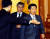 2003년 당시 문재인 민정수석(가운데)과 노무현 대통령(오른쪽). 중앙포토