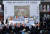 지난달 4일 서울 종로구 조계사에서 열린 이태원 참사로 희생된 156명의 영가를 추모하는 위령법회에서 윤석열 대통령이 추도사를 하고 있다. 2022.11.4/뉴스1