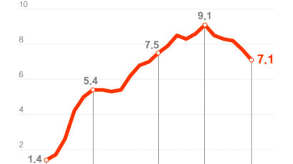 美 인플레 정점이라는데 韓은? 상승세 꺾여도 당분간 5% 고물가