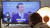  15일 오후 울산 남구 신정시장에서 한 상인이 윤석열 대통령이 주재하는 국정과제 점검회의를 TV 생중계를 통해 시청하고 있다. 뉴스1