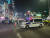 17일 오후 7시쯤 부산 광안리해수욕장 만남의 광장에서 경찰 혼잡관리차량이 부산불꽃축제 방문객들 밀집도를 관리하며 방송을 내보내고 있다. 김민주 기자