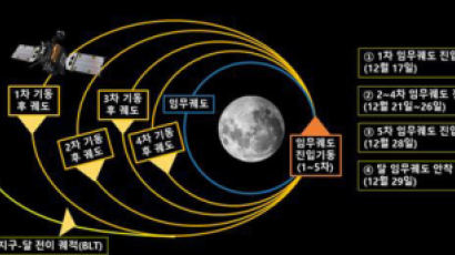 총알보다 빠르다…한국 첫 달궤도선 '다누리' 135일만에 진입