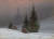 카스파르 다비드 프리드리히, 교회가 있는 겨울 풍경, 1811, 32.5x45㎝, 캔버스에 유화. [사진 런던 내셔널 갤러리]