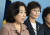 박순자 전 의원이 2019년 국회 정론관에서 국토교통위원장직 사퇴를 거부하는 기자회견을 하고 있다. 임현동 기자