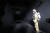 대전 현대프리미엄아울렛 화재 이튿날인 지난 9월 27일 화마가 휩쓸고 지나간 지하주차장 입구 모습을 소방대원이 설명하고 있다. 연합뉴스