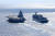 지난해 12월 30일, 중국 최초 항공모함인 랴오닝함이 서태평양에서 20여 일간의 훈련을 마치고 산둥성 칭다오항으로 복귀하고 있다. [신화통신=연합]