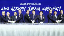 [포토타임] 尹 대통령 2023 경제계 신년인사회 참석