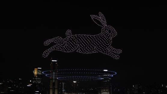 밤하늘 달리는 토끼…현대차, 새해맞이 드론쇼