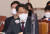 김진욱 공수처장이 지난달 27일 오후 서울 여의도 국회에서 열린 법제사법위원회 전체회의에서 의원 질의에 답변하고 있다. 연합뉴스
