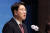 권성동 국민의힘 의원이 5일 오전 서울 여의도 국회 소통관에서 전당대회 관련 기자회견을 하고 있다. 권 의원은 기자회견에서 전당대회 불출마를 선언 했다. 뉴시스