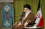 지난해 11월 이란 최고지도자인 아야톨라 알리 하메네이가 이란 혁명수비대 회의에서 발언하고 있다. AP=연합뉴스