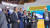 올리버 집세 BMW 회장이 5일(현지시간) 미국 라스베이거스 컨벤션센터에 있는 삼성전자 부스를 둘러보고 있다. 연합뉴스