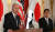 지난해 5월 일본을 찾은 조 바이든 미국 대통령이 기시다 후미오 일본 총리와 함께 도쿄 아카사카 궁에서 기자회견을 하고 있다. AFP=뉴스1