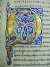 베스파시아노가 윌리엄 그레이를 위해 제작한 키케로 필사본의 일부. 대문자 Q를 금박과 우아한 덩굴로 장식했다. [사진 책과함께]