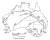 호주에서 토끼가 야생으로 확산한 과정을 연도별로 나타낸 지도.[자료; Tooth and Nail, 1999]