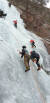 지난 2020년 정만씨가 꾸린 팀 '아틱'이 충북 괴산의 폭포에서 빙벽 등반을 하며 훈련하는 모습. 사진 정만