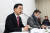 국민의힘 당권주자인 김기현 의원이 26일 오후 서울 마포구 한 빌딩에서 열린 마포포럼 '제65차 더좋은 세상으로 정례 세미나'에 참석해 발언하고 있다. 연합뉴스