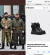 람잔 카디로프 체첸공화국 수장이 지난 2월 말 자신의 민병대를 이끄는 자리에 명품 브랜드인 프라다 전투화를 신고 나왔다. 사진 트위터 캡처 