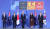 지난 6월 북대서양조약기구(NATO·나토) 정상회의에 아시아 태평양 파트너국 자격으로 참석한 윤석열 대통령. 이외에도 기시다 후미오 일본 총리(왼쪽 두번째), 앤서니 앨버니지 호주 총리(왼쪽), 저신다 아던 뉴질랜드 총리(오른쪽 두번째)가 정상회의에 참석했다. 연합뉴스