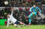  토트넘 손흥민(오른쪽)이 29일 FA컵 32강전 프레스턴전에서 선제골을 터트리고 있다. AP=연합뉴스