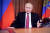블라디미르 푸틴 러시아 대통령이 24일(현지시간) "돈바스 지역 내 러시아가 특별 군사작전을 할 것"이라고 발표하고 있다.[신화통신=연합뉴스]
