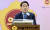 지난 10일 상병헌 세종시의회 의장의 신년 기자간담회에서 의정 계획을 밝히고 있다. [사진 세종시의회]