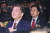 국민의힘 김기현 의원(오른쪽)과 안철수 의원이 지난 16일 오후 서울 중구 롯데호텔에서 열린 2023 부산 출향인사 초청 신년인사회에 참석하고 있다. 연합뉴스