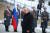 블라디미르 푸틴 러시아 대통령이 2일(현지시간) 러시아 볼고그라드(옛 스탈린그라드)에서 열린 전승 80주년 기념식에 참석하고 있다. 푸틴 대통령은 우크라이나에 대한 서방의 전차 지원에 "우리는 전차 그 이상으로 대응할 것"이라고 말했다. AFP=연합뉴스
