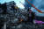 강진 피해를 입은 튀르키예 하타이 지역에서 붕괴된 건물 잔해. EPA=연합뉴스 
