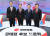 천하람·김기현·안철수·황교안 국민의힘 당 대표 후보(왼쪽부터)가 15일 첫 번째 TV토론에 앞서 기념촬영을 하고 있다. 오늘(16일)은 광주·전남·전북 합동연설회가 열린다. [사진 국회사진기자단]