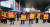 국민의힘 광주·전북·전남 합동연설회가 열린 16일 오후 광주 서구 김대중컨벤션센터 정문 앞에서 황교안 대표 후보 지지자들이 거리 응원전을 펼치고 있다. 뉴스1