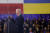 조 바이든 미국 대통령이 21일 폴란드 바르샤바에서 러시아의 우크라이나 침공 1주년 연설을 하고 있다. AP=연합뉴스