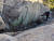 지난 20일 서울 북한산 향로봉 인근에서 한 입산자가 던진 담배꽁초로 탄 산림 3.3㎡의 모습을 관계자가 확인하고 있다. [사진 서울시 제공]