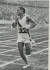 1936년 제11회 베를린올림픽 마라톤 경기 결승선에 도착하는 손기정.
