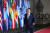2022년 11월 인도네시아 발리에서 열린 G20 정상회의에서 윤석열 대통령이 회의장에 입장하고 있다. 대통령실
