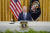  조 바이든 미국 대통령이 지난 2021년 8월 25일(현지시간) 워싱턴 백악관 이스트룸에서 열린 사이버 보안 회의에서 연설하고 있다. AP=연합뉴스