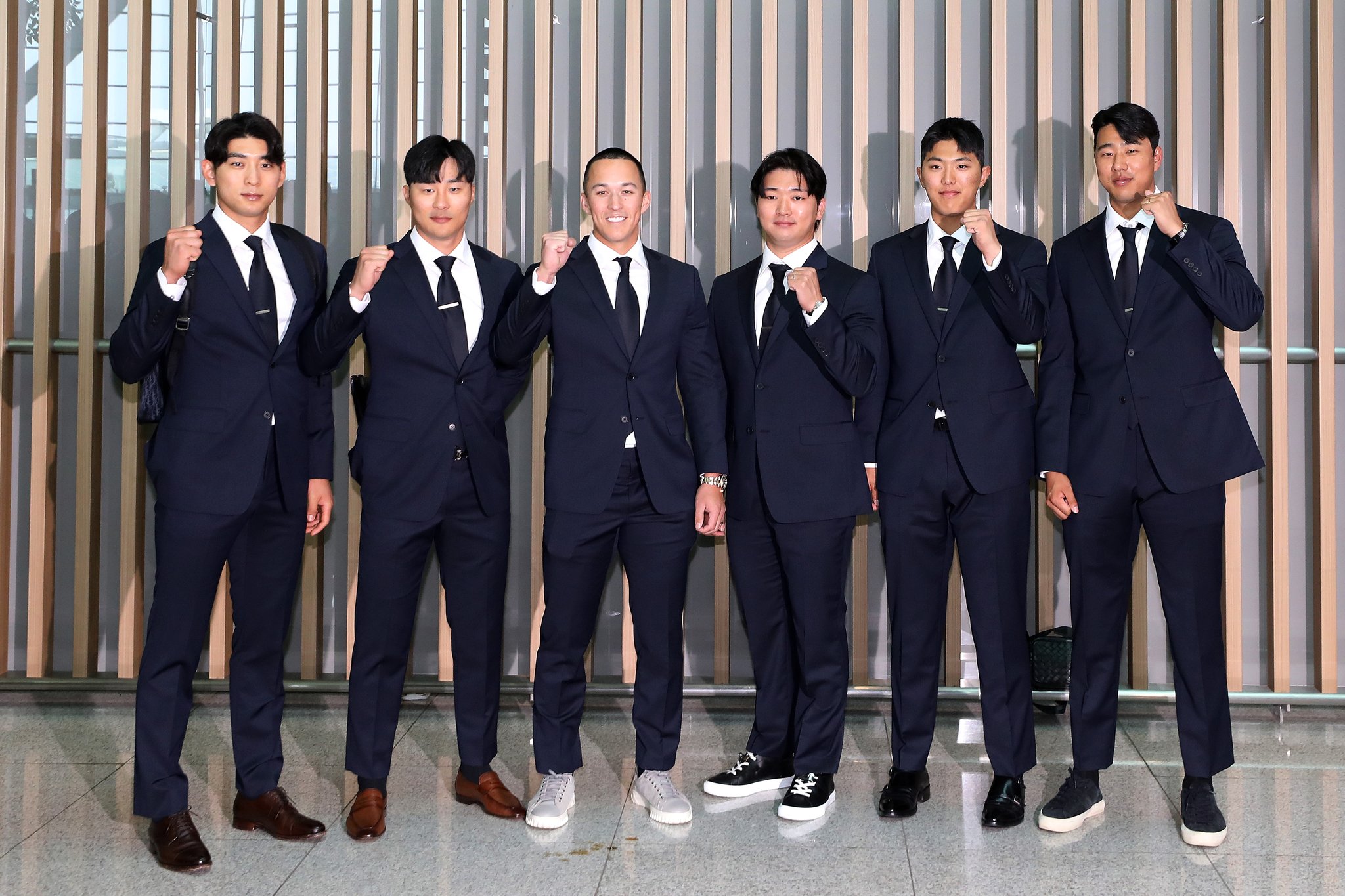 이정후, 김하성, 에드먼, 고우석, 이의리, 정우영(왼쪽부터). 뉴스1