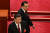 시진핑 중국 국가주석(왼쪽)과 리커창 총리가 2023년 3월 5일 베이징 인민대회당에서 열린 전국인민대표대회 개막식에 참석하기 위해 입장하고 있다. AFP=연합뉴스