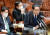 기시다 후미오 일본 총리가 6일 참의원 예산위원회에 출석해 의원들의 질문에 답변하고 있다. AFP=연합뉴스