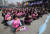여성노동연대회의 등 여성·사회단체 회원들이 지난 4일 오후 서울 종로구 보신각 앞 광장에서 제115회 세계 여성의 날을 앞두고 성평등을 촉구하고 있다. 뉴스1