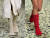 보테가 베네타가 2023 F/W 컬렉션 쇼에서 선보인 양말 형태의 부츠. 사진 보테가 베네타