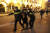9일(현지시간) 트빌리시의 국회의사당 근처에서 경찰이 시위대를 체포하고 있다. AP=연합뉴스