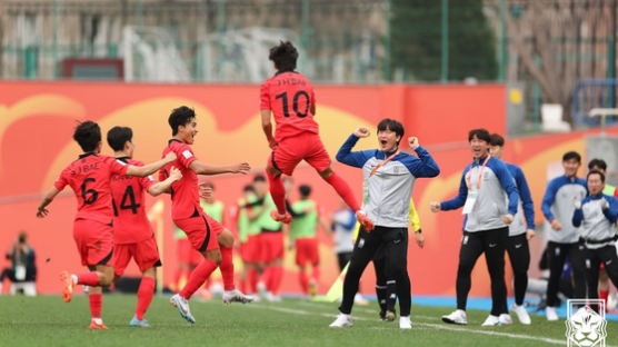 공한증은 계속된다...한국 U-20 대표팀, 중국 꺾고 월드컵 출전권 확보